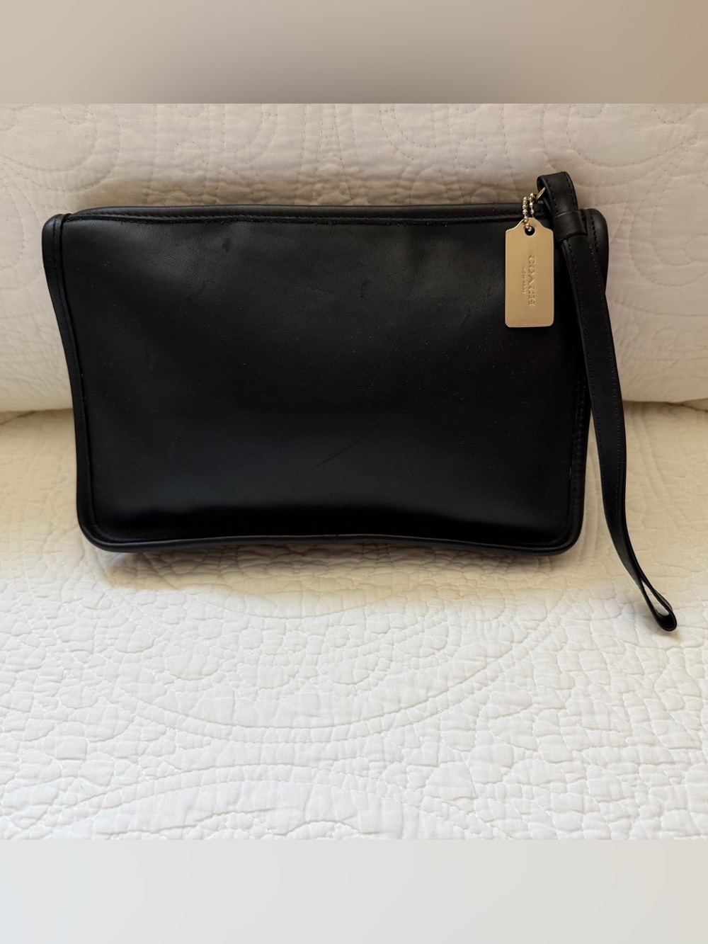 Vintage Coach 9972 Zip Top Clutch 2000